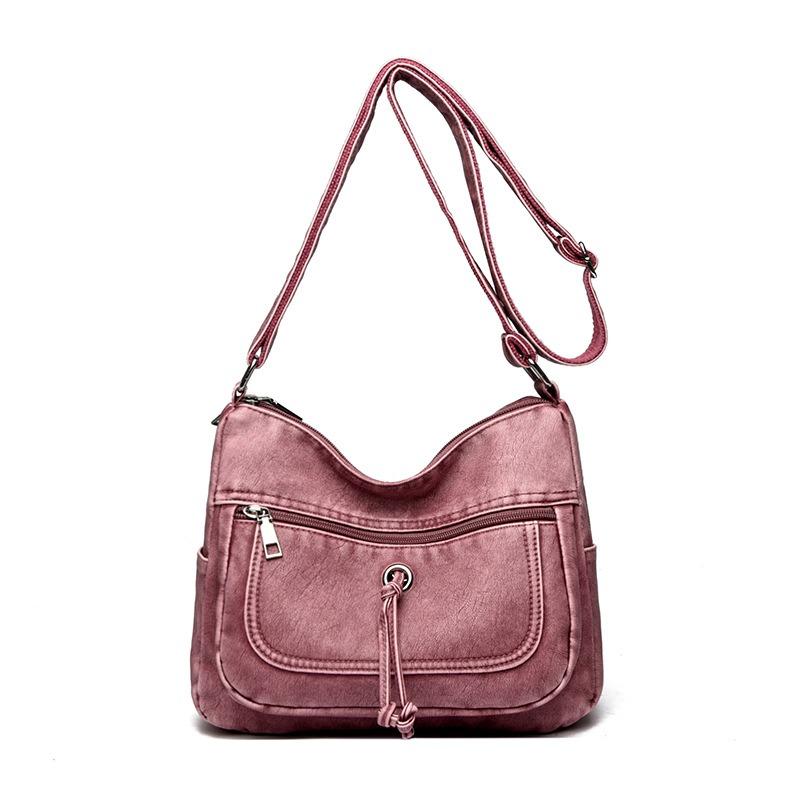 Ретро повседневная сумка-мессенджер женская новая мягкая вместительная сумка через плечо модная и простая женская сумка сумка для мамы