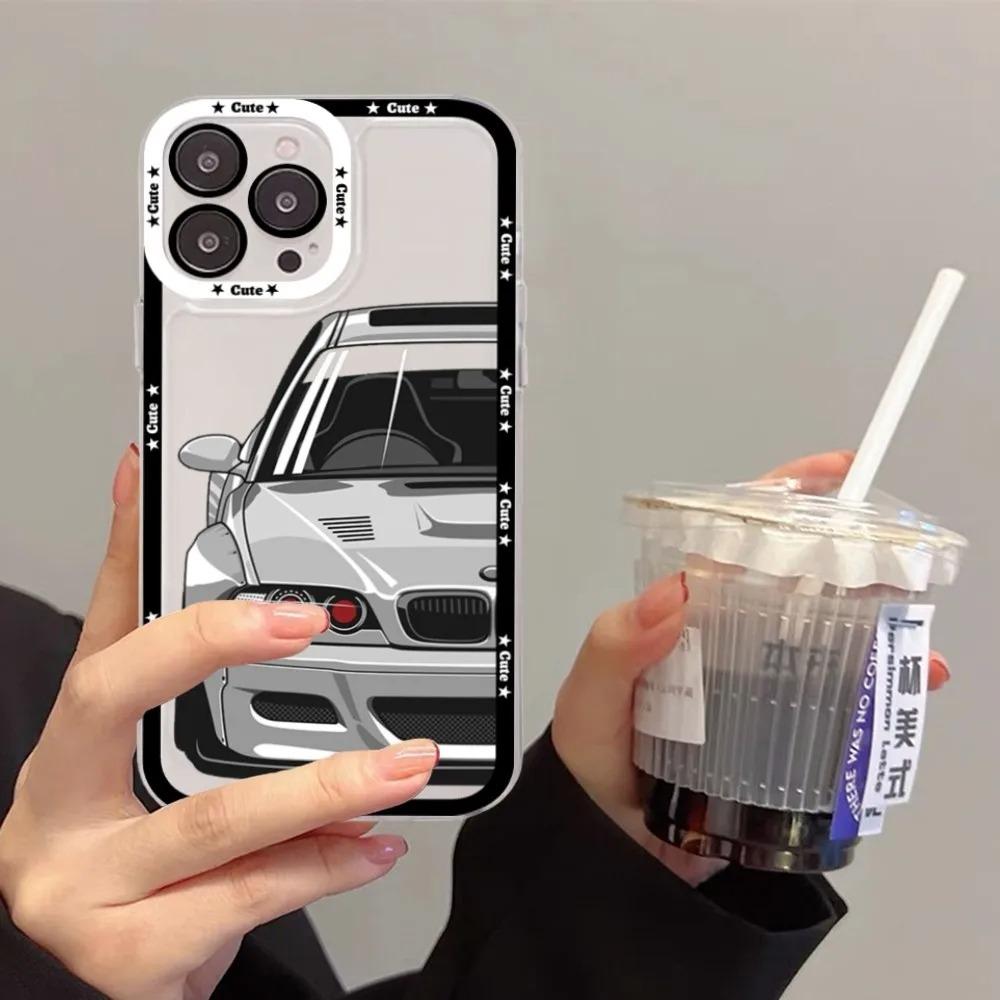 Япония JDM Спортивный автомобиль Чехол для телефона Для IPhone 16 15 14 13 12 11 Pro Max XS X XR SE 2020 2022 Plus Mini Защитный чехол