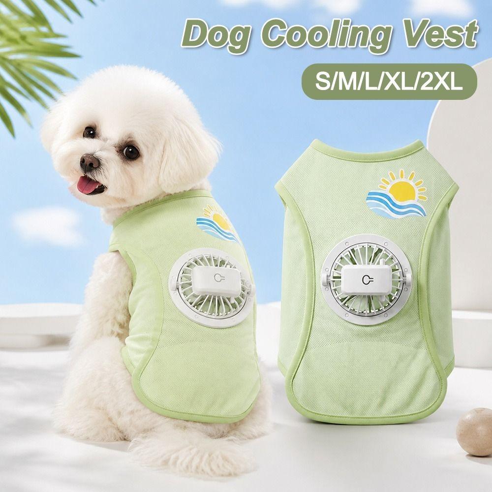 USB Charging Cooling Dog Vest Built In Fan Pet Cooling Vest N Dog Cooling Vest Photo Props