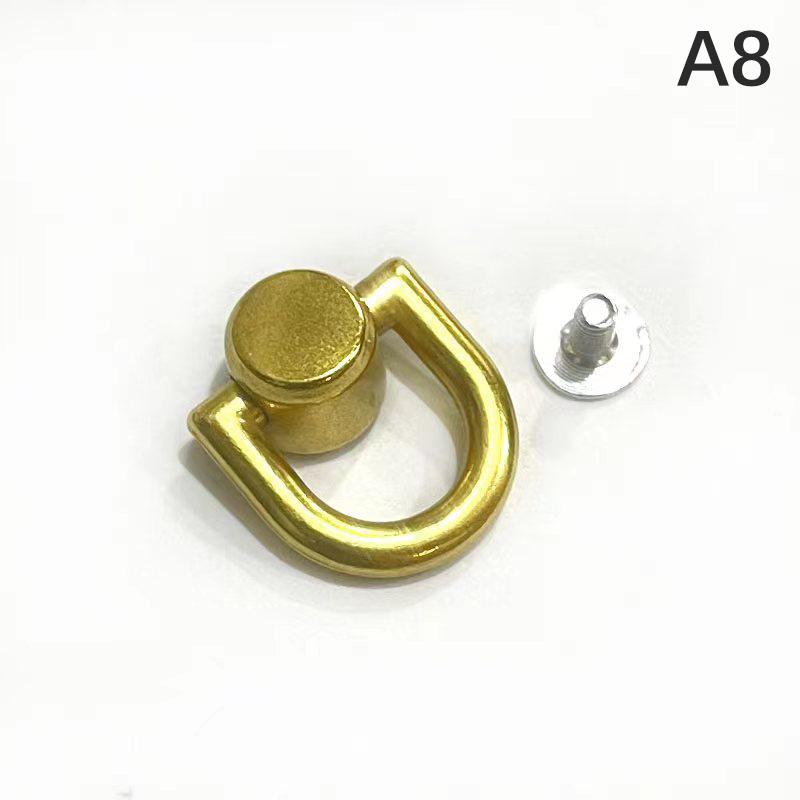 Металлическая сумка, заклепка, пряжка для ногтей, шпильки, пуговица, сумка, вешалка для ремня, кожаное ремесло