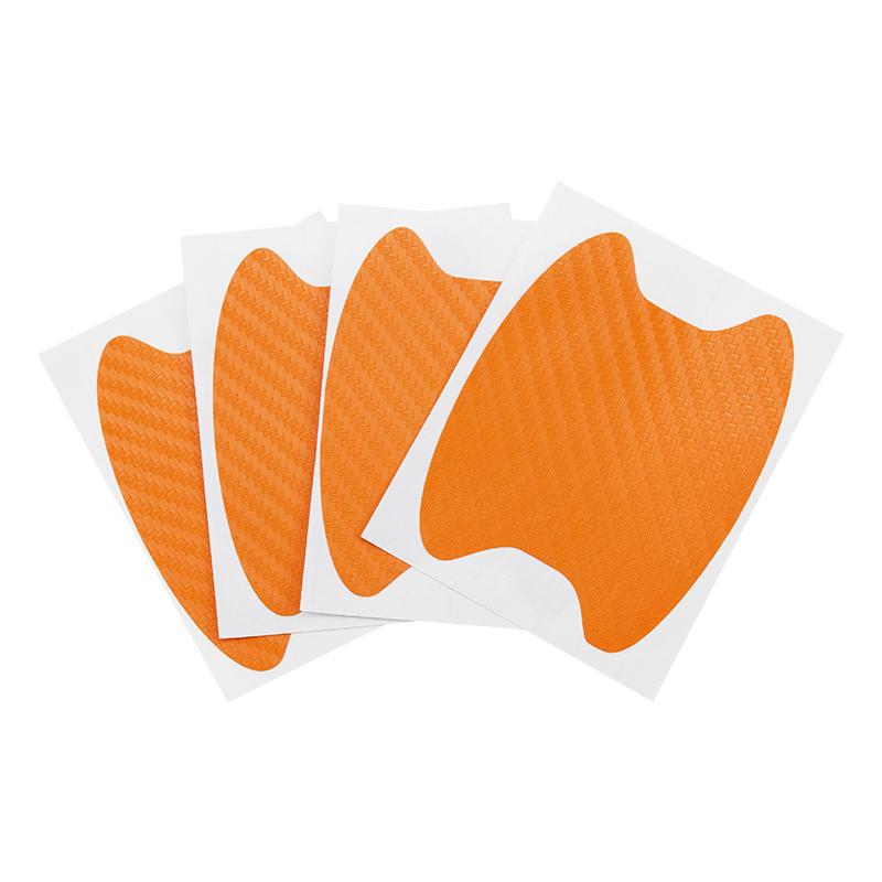 4 углеродного волокна дверная ручка автомобиля защитная пленка от царапин автомобильные наклейки для украшения аксессуары