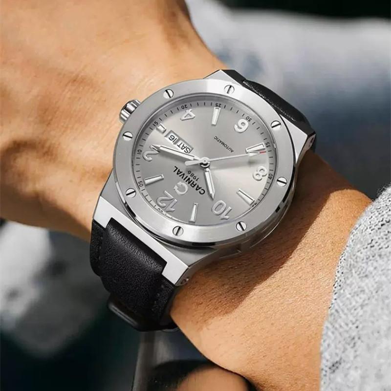 Reloj CARNIVAL Mechanical Watches for Man Original Brand Luxury MIYOTA 8215 Automatic Movement Men's Watches Waterproof Montre