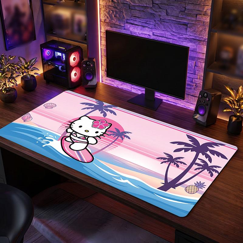 Big Mouse PadHello Kitty Extended Soft Desk Mat Gaming Office Computer Table Decor Mat
