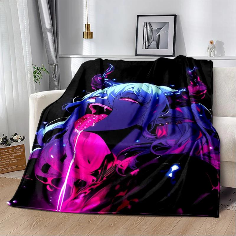 29 Style Cartoon Zero Two 002 Hiro Sexy Girl DARLING in The FRANXX Flannel Blanket,Soft Throw Blanket for Home Bedroom Bed Sofa