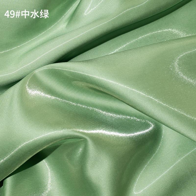 Multi-Color Reflective Fabric Liquid Satin Glossy for Clothes Dresses Diy Hanfu Sewing Designer Smooth Silky Cloth Drape Summer