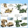 Деформируемая модель самолета и армейского транспорта для детей, игрушка для творческой игры и обучения