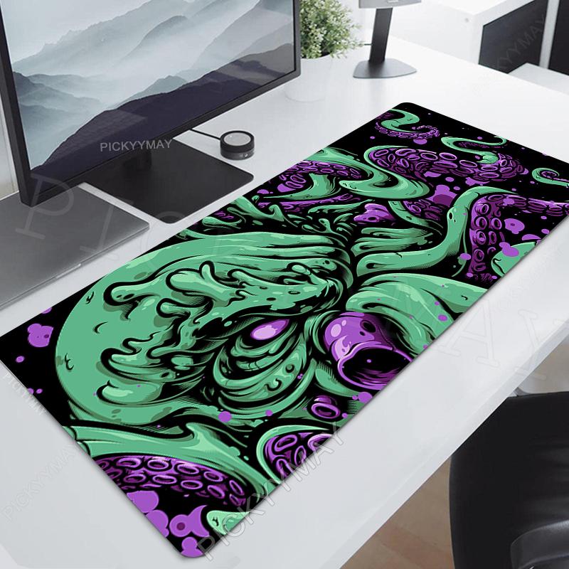 Octopus Locking Edge Mouse Mats Large Natural Rubber Mouse Pad Gaming Mousepads Gamer Mousepad Desk Pads Keyboard Mat x