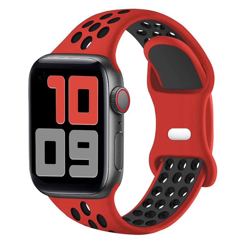 Силиконовый ремешок для Apple Watch Band Ultra2 49 мм Серии 9 8 7 41 мм 45 мм 38 мм 42 мм Спортивный браслет iWatch 7 6 SE 5 4 3 44 мм 40 мм