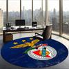 Sport Lisboa E Benfica (1) Round Office Rug Decorative Floor Rug for Office Bedroom Living Room and Home Space