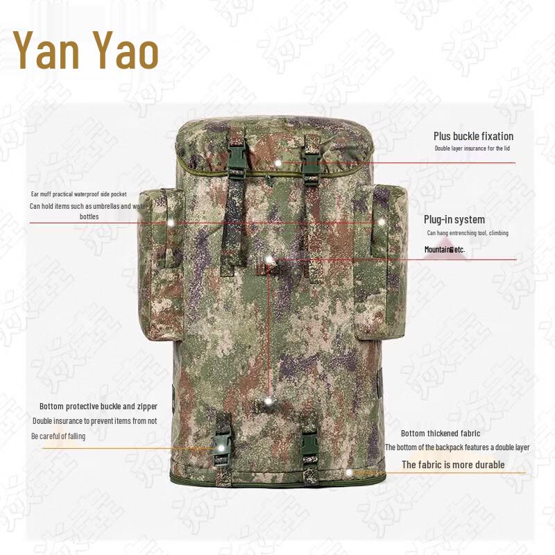 Рюкзаки Yan Zhuang большой емкости для улицы, камуфляжные