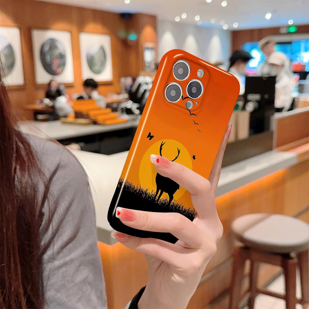Модный чехол для смартфона Samsung Galaxy A52 iPhone 11 13 15 Xiaomi Redmi VIVO OPPO Realme Huawei Infinix Противоударный Ультратонкий Жесткий Чехол