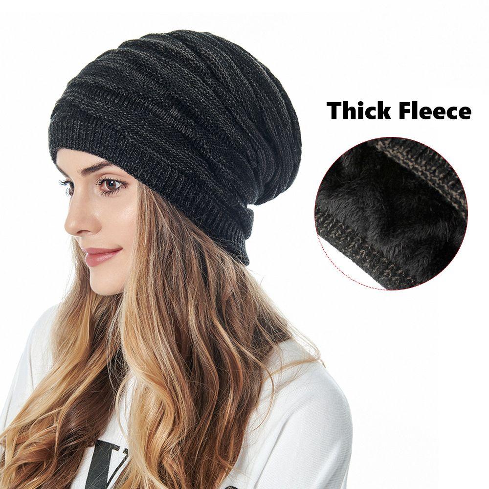Уличная шапка для катания на лыжах оверсайз, шапка-боннет, толстая зимняя теплая шапка, шапка-бини с отворотом, шапка для катания на лыжах, шапка-скулли