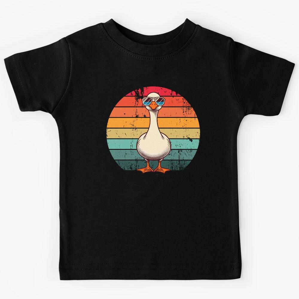 Silly Goose in Sunglasses Pun Meme Pool Funny Goose Kids T-Shirt