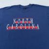 Винтажная футболка North Carolina Мужская XL С графикой яблока Сувенирная футболка Screen Stars 90-е