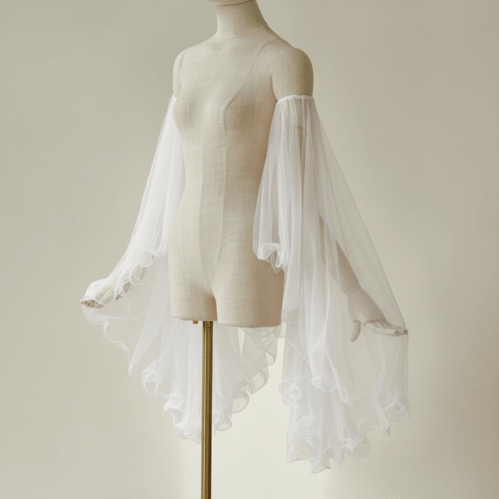 1 пара длинных тюлевых викторианских длинных перчаток, элегантные накидки на руки, аксессуары для косплей-одежды