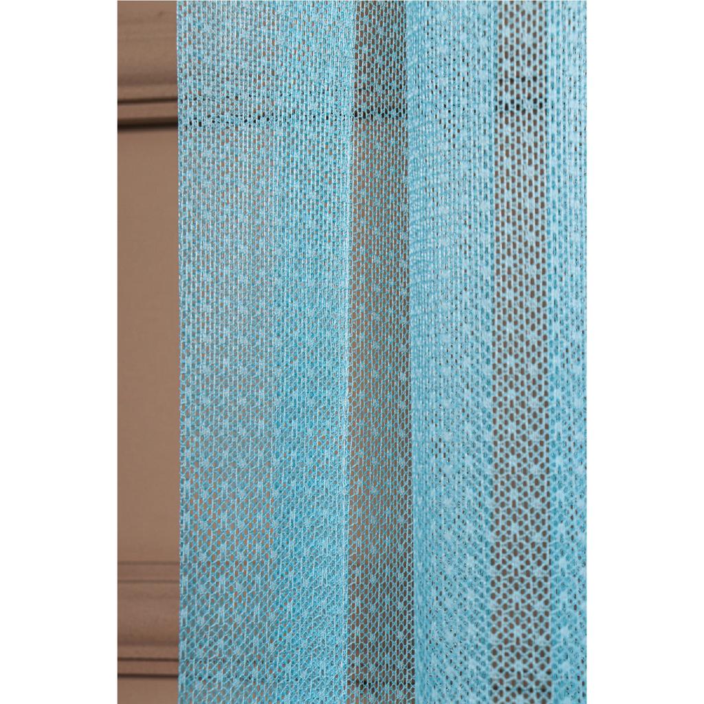 Синий тюлевый занавес с узором из полиэстера, 1/2,5, обычный ворс