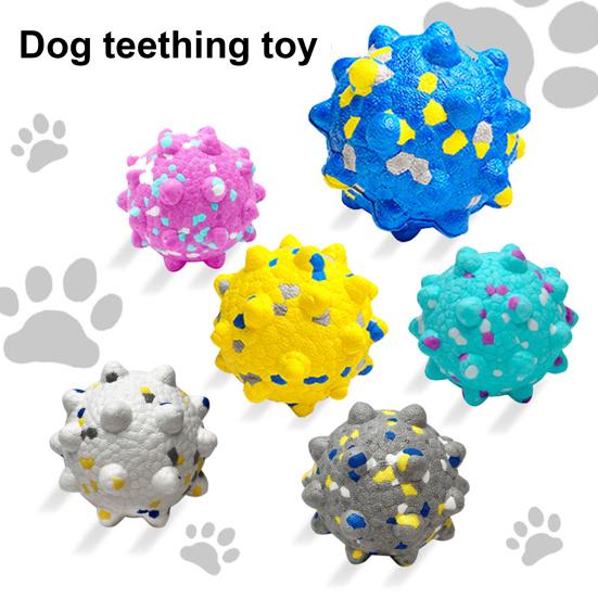 Неразрушимая игрушка для жевания собак. Прочный мяч для прорезывания зубов у собак, для агрессивных любителей жевать. Интерактивные прыгучие мячи из попкорна для больших, средних и маленьких собак.