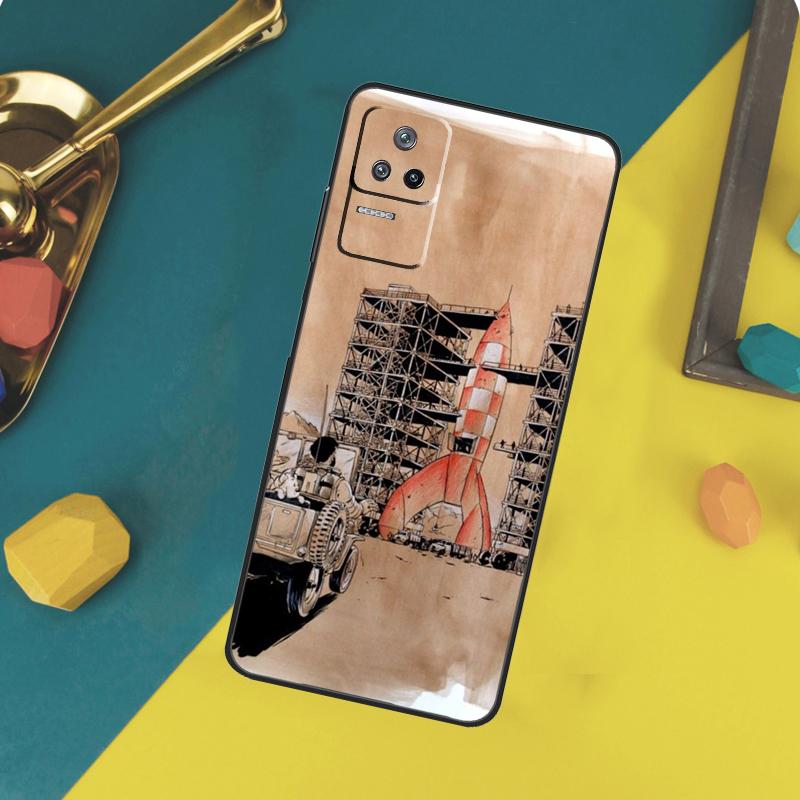 Мультяшный чехол-ракета для Xiaomi 14T 11T 12T 13T Pro 13 14 15 Ultra POCO X7 Pro X3 X5 X6 F5 F6 M6 Pro Funda