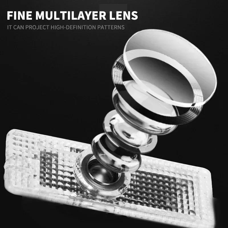 Светодиодный проектор логотипа на дверь автомобиля для BMW 1 3 4 5 6 7 серии X1 X3 E90 E60 F30 F10 F20 E87 E92 X5 E70 E91 G30 F31 F11 Аксессуары