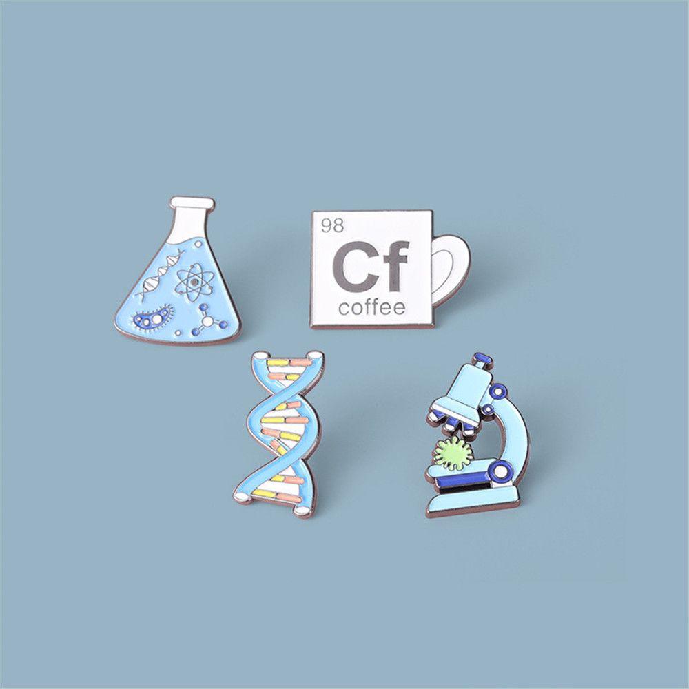 Science Teacher Gift Chemical Molecular Beaker Badges Brooches Science Enamel Pin