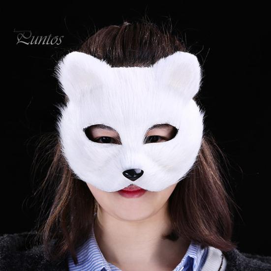 Маска с длинношерстной лисой, изысканная загадочная маска для мужчин и женщин, маска с лисой, костюм для вечеринок, карнавал, маска на Хэллоуин
