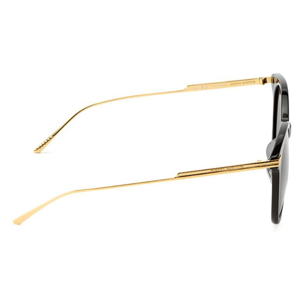 Bottega Veneta Oval Metal Sunglasses Women sunglasses Black BV1038SA-001