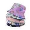 Korean Chic Fisherman Hat Women's Spring Summer Fashion Sunscreen Butterfly Print Bucket Hat Trendy