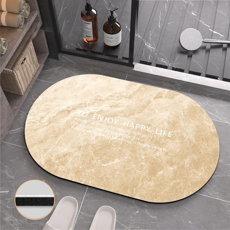 Коврик для туалета Nordic Marble Diatom Mud, быстросохнущий, впитывающий, для ног, нескользящий коврик для ванной комнаты
