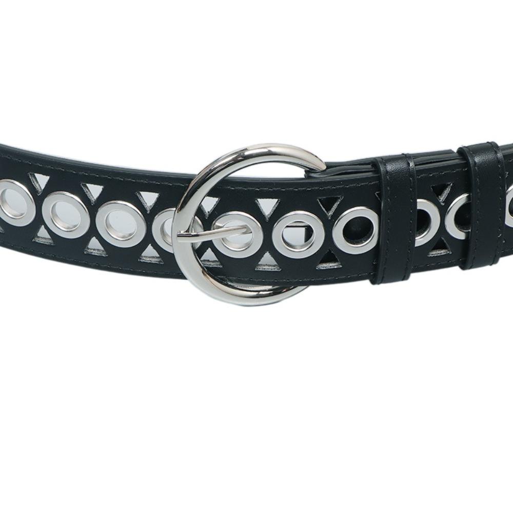 Korean Style PU Leather Belt Metal Buckle Y2K Girl Waistband Elegant Wide Waistband Ladies/Girls