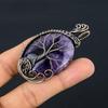 Tree of Life Amethyst Pendant Copper Wire Wrapped Pendant Amethyst Gemstone Pendant Copper Handmade Pendant Gift For Her Amethyst Jewelry