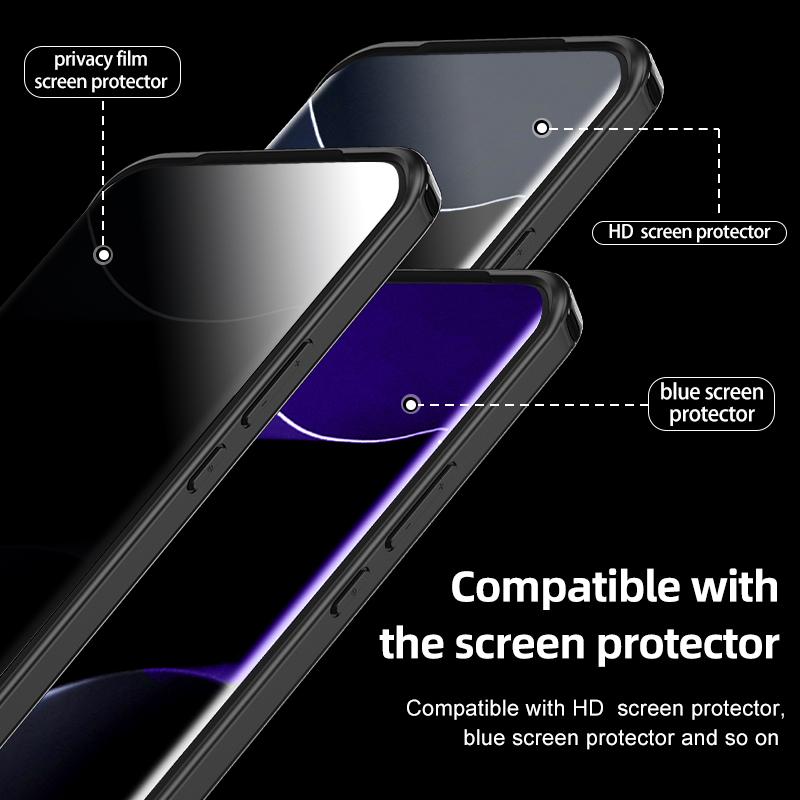 For Honor Magic5 Pro Phone Case Hard PC Soft TPU Airbag Drop Protection Phone Cover