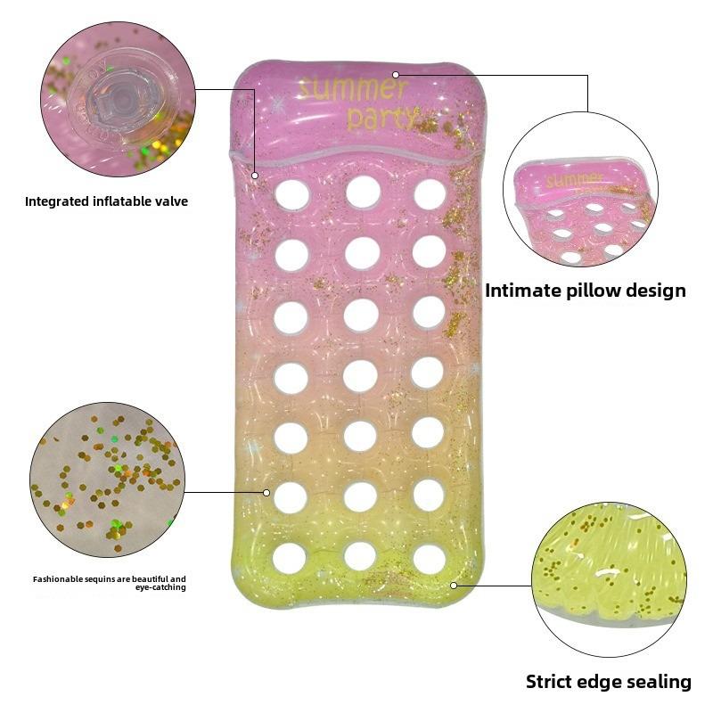 Универсальный надувной бассейн   Складной водный гамак-лежак для взрослых, Идеально подходит для бассейна, пляжа, водных развлечений