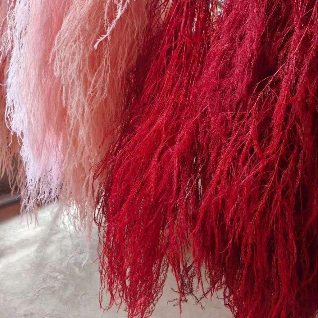 Dried Dragon Beard Grass Floral Art Decor - Long Lasting Hanging Bouquet