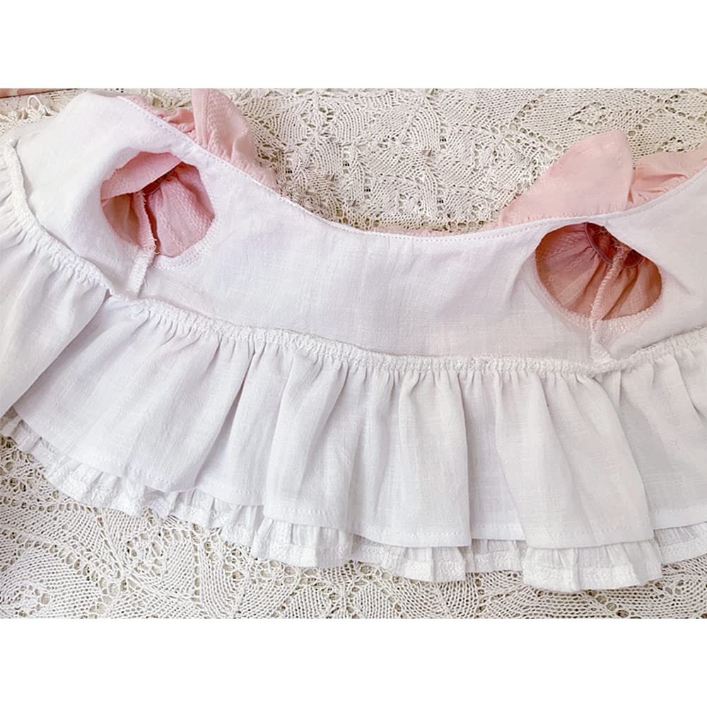Niannyyhouse 40 см Плюшевый Свободный Розовый и Белый Хлопок Аксессуары Одежда, Подходящий, Платье, Наряжаться, Кукла,