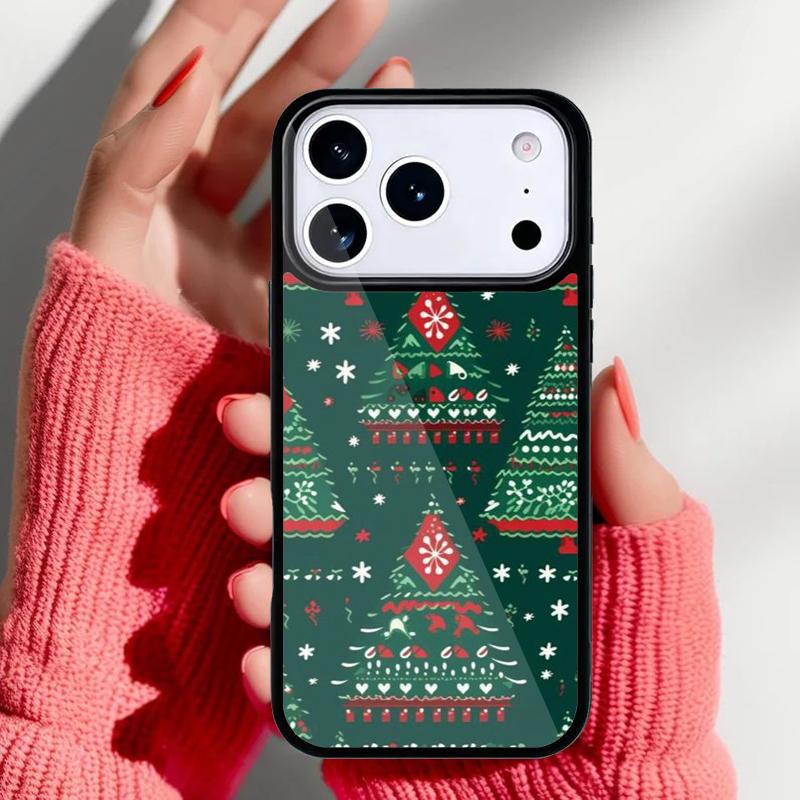 Чехол для телефона 'Рождественская елка Новый год' Арт для iPhone 17 16 15 14 13 Pro Max Задняя крышка для 12 11 Pro Coque