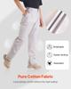 FR Pants for Men, 100% Cotton, Flame-Resistant Cargo Pants with Multi-Pockets and Elastic Waist, Reinforced Tear-proof Stitching, Ideal for Welding