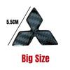 ABS Car Steering Wheel Center Emblem Sticker Accessories For Mitsubishi Pajero Outlander L200 EVO Montero Lancer 9 10 EX