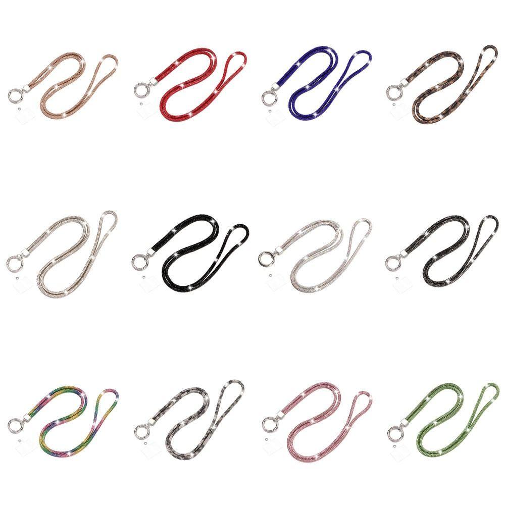 Ремешок для телефона со стразами, блестящий кристалл, шейный ремешок, ювелирные изделия для телефона