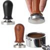 Stainless Steel Base Coffee Tamper Flat Bottom Coffee Leveler Powder Press Maker Home Barista
