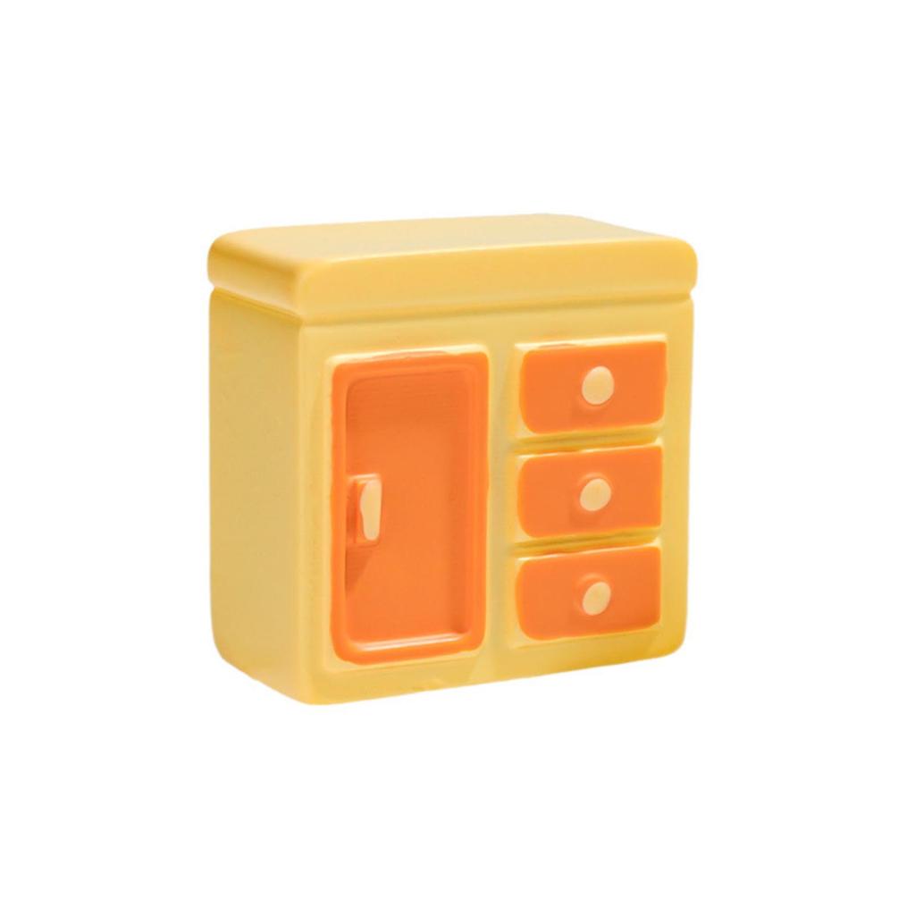 Милый пейзажный диванный столик, шкафчик, набор миниатюрных фигурок, 10 штук, смоляные украшения для кукольных домиков и домашнего декора