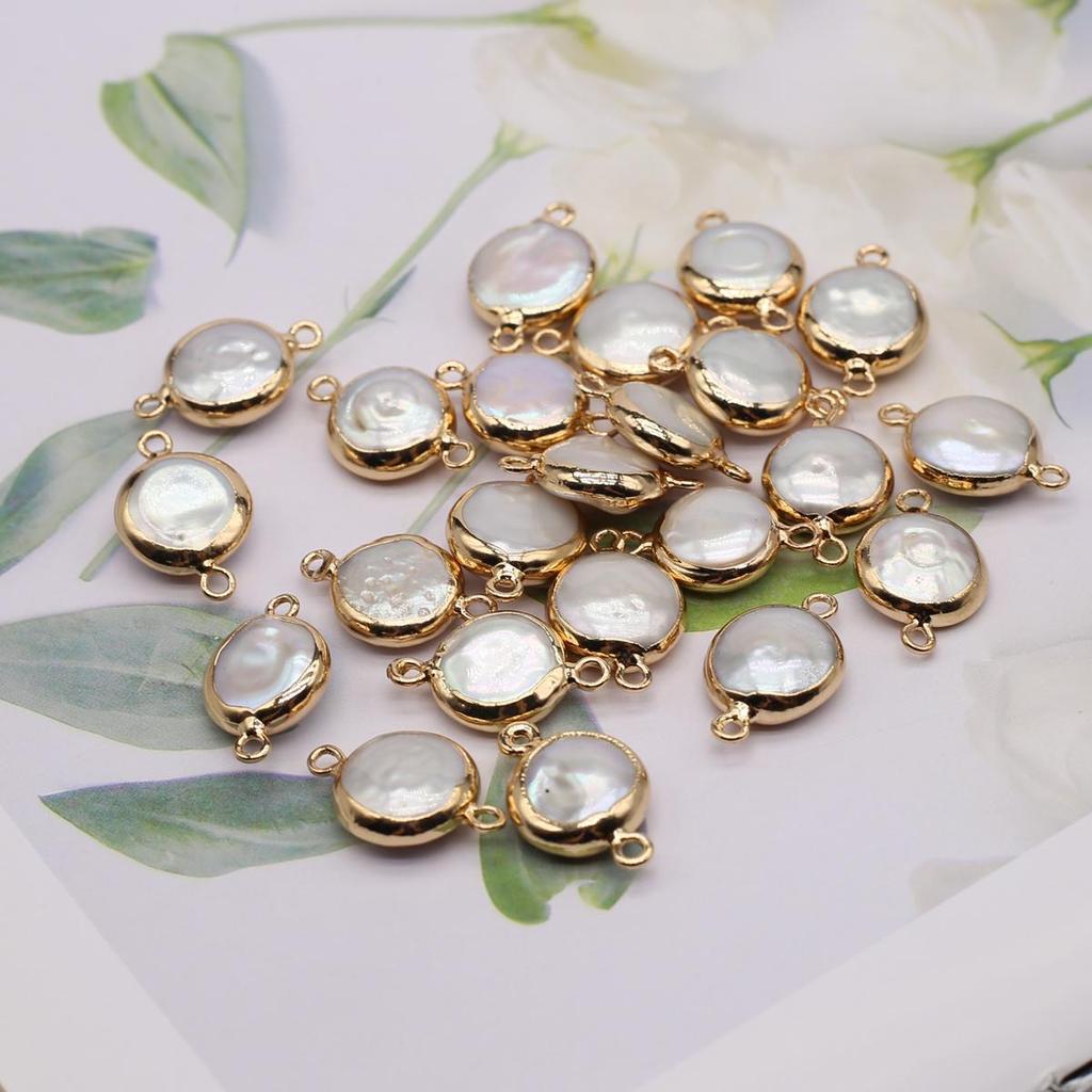 1 шт/2 шт барочный соединитель пресноводный жемчуг соединитель для изготовления ювелирных изделий своими руками серьги ожерелье аксессуар