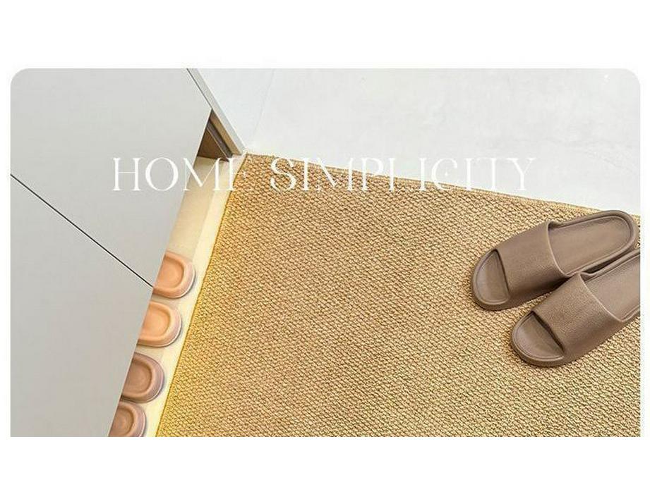 Имитация сизаля Противоскользящий входной коврик - Износостойкий, Легко чистится, Грязеотталкивающий коврик с дизайном в виде ананасового кольца