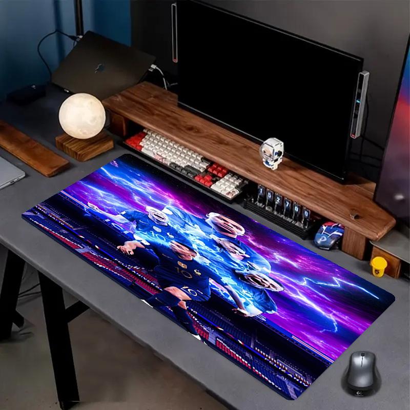 Kylian Mbappe Print Mouse Pad, Anti‑Slip Desktop keyboard Mat, for PC Laptop Gaming Working Daily Use, Cool Festival Surprise Gift