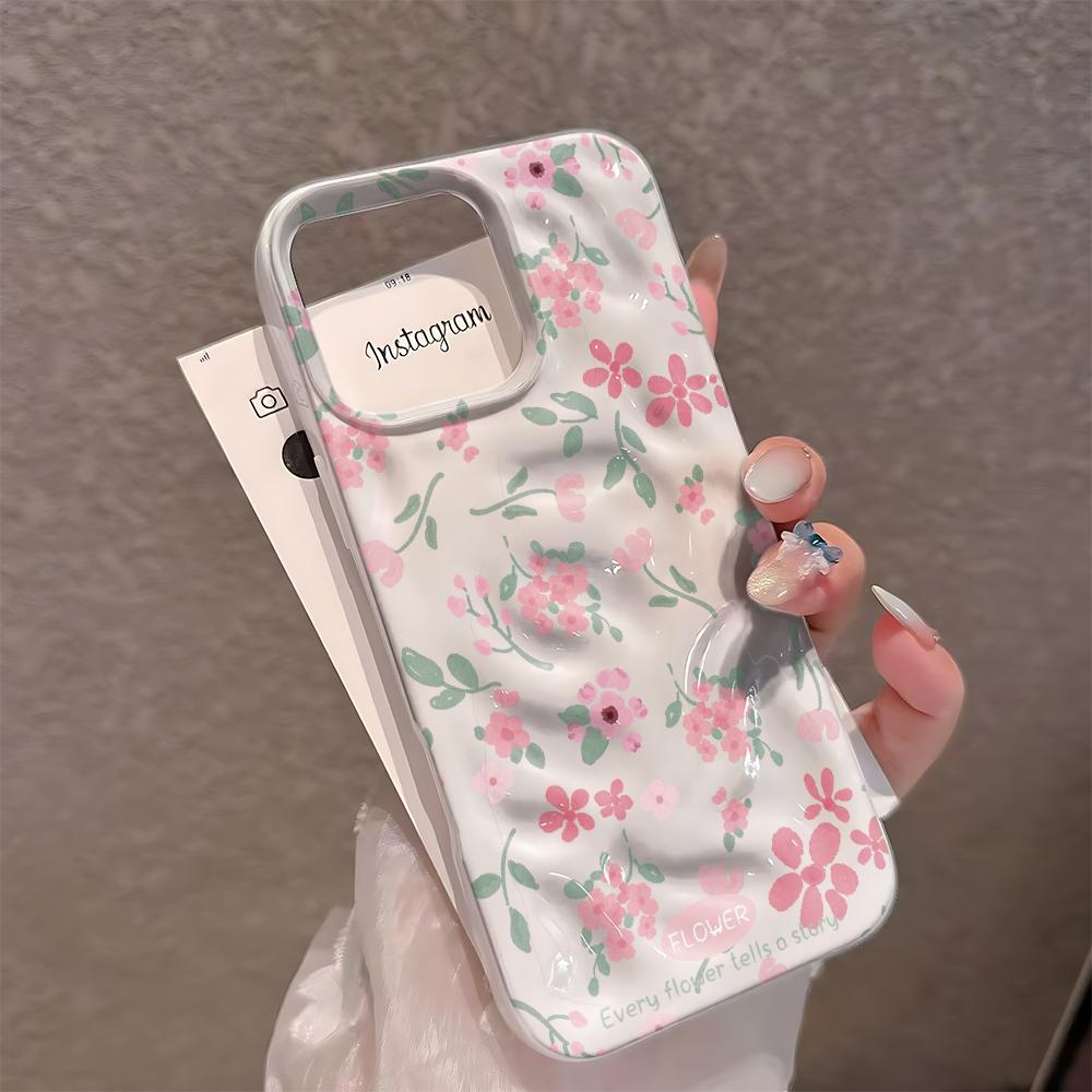 Цветочный Силиконовый Чехол Защита от Царапин Для Iphone 14 17 13 11 16 Plus 12 15 Pro Max Прочный Защитный Чехол