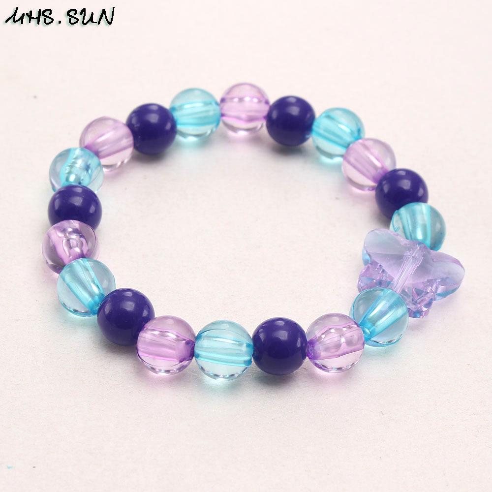 Браслет из бисера с подвеской Rainbow Resin для девочек