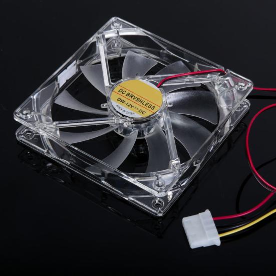 Четырехсветодиодный неоновый светильник с четырьмя светодиодами, довольно прозрачный корпус для ПК, процессор, 120 мм, мод охлаждающего вентилятора