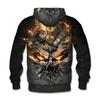 Men's Personalized Casual Printing Long Sleeve Zipper Sweater Thick Cotton Suit Winter