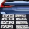 1 шт. 3D ABS Задняя крышка багажника Буквы Логотип Эмблема Значок Наклейки V40 V50 V60 V70 V90 Аксессуары