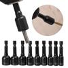 Metric Size Hex Nut Driver Set 9pcs Magnetic Nut Driver Set  For Screwdriver Sockets