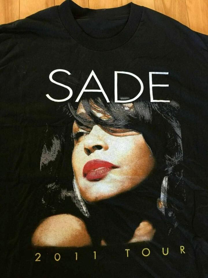 Винтажная футболка с концерта SADE 2011 года Черная Унисекс Хлопок Все размеры CC79 Унисекс Футболка